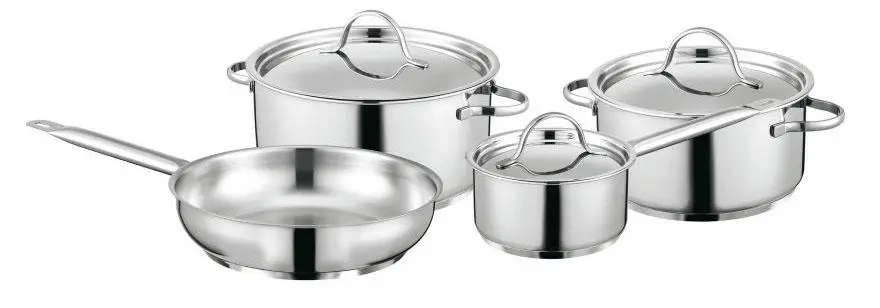 Zestaw garnków BergHOFF Essentials Comfort 1111033 Indukcja Stal nierdzewna 7 elementów