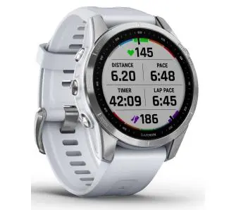 Smartwatch Garmin Fenix 7S Srebrno-biały