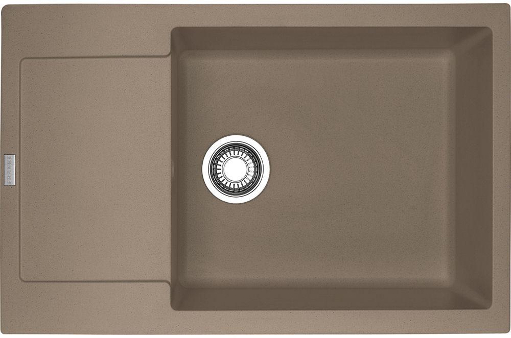 Zlewozmywak Franke Maris MRG 611-78 XL - cappuccino - granitowy - wpuszczany w blat - ociekacz