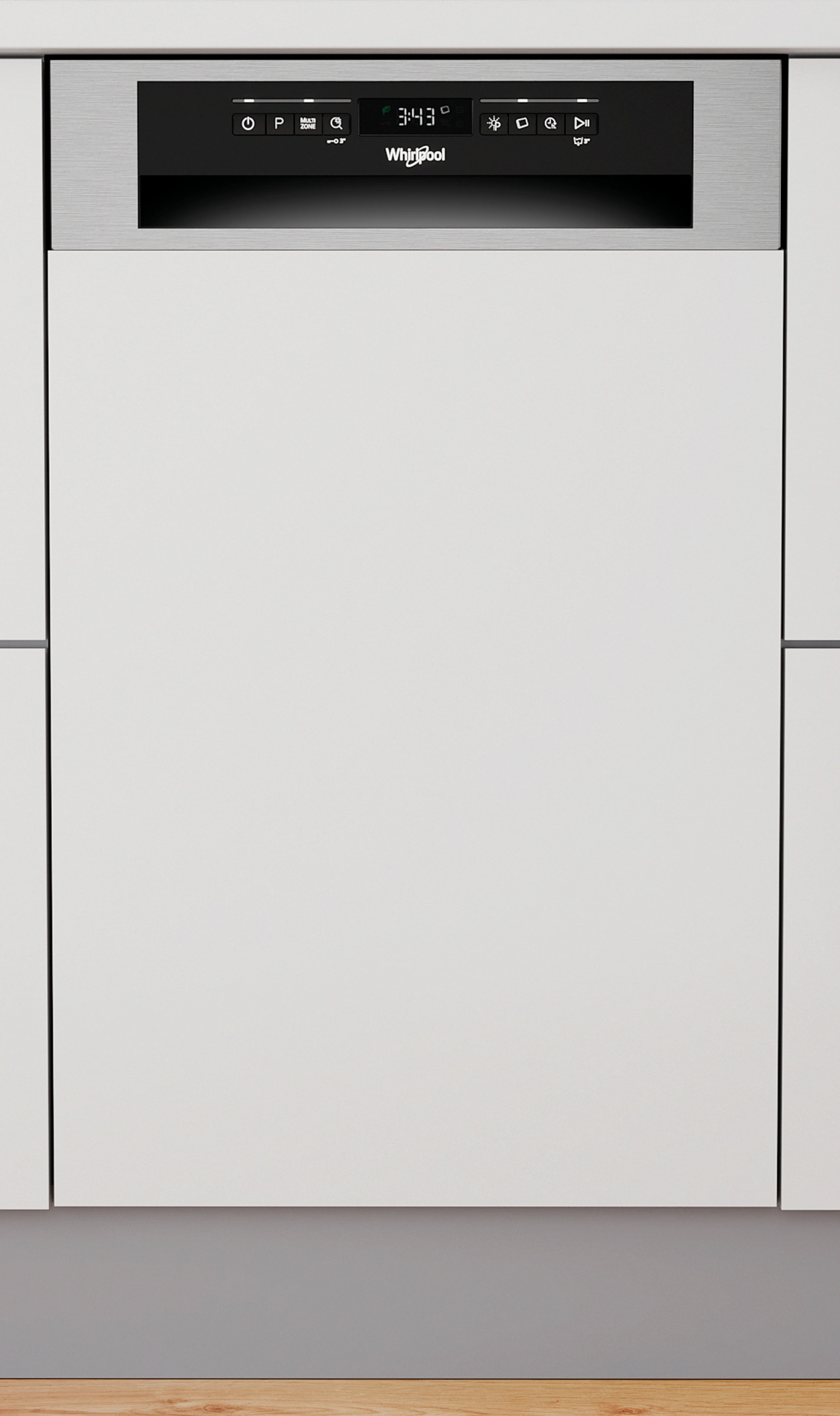 Zmywarka Whirlpool WSBO 3O34 PF X 44,8cm Automatyczne otwieranie drzwi Szuflada na sztućce