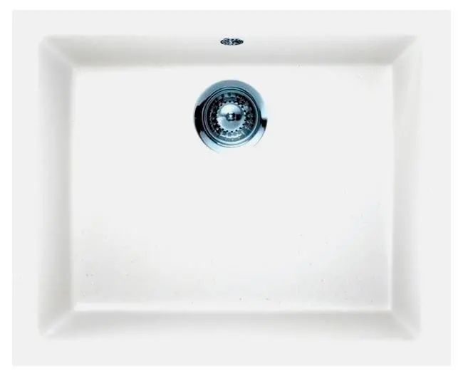 Zlewozmywak Schock Quadro N-100 Granitowy Biały alpejski