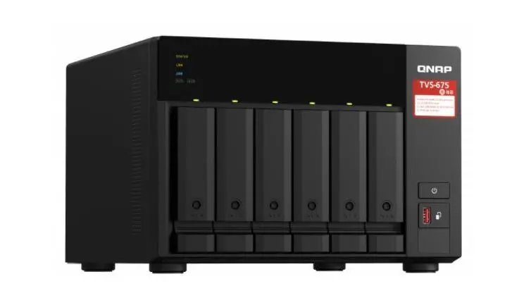 Dysk sieciowy QNAP TVS-675-8G Czarny