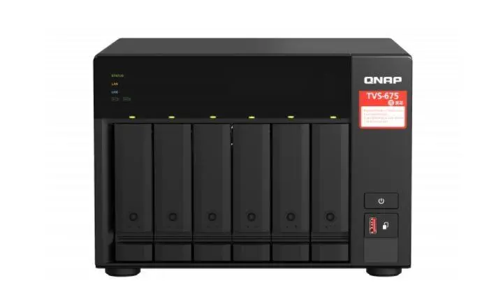 Dysk sieciowy QNAP TVS-675-8G Czarny