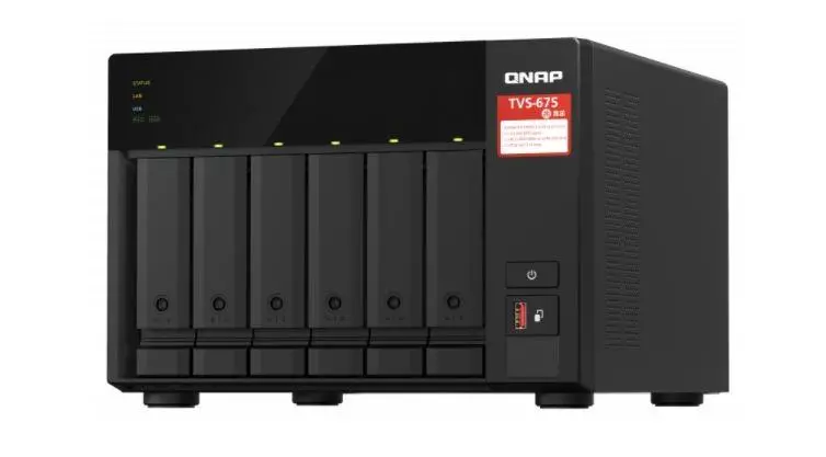 Dysk sieciowy QNAP TVS-675-8G Czarny