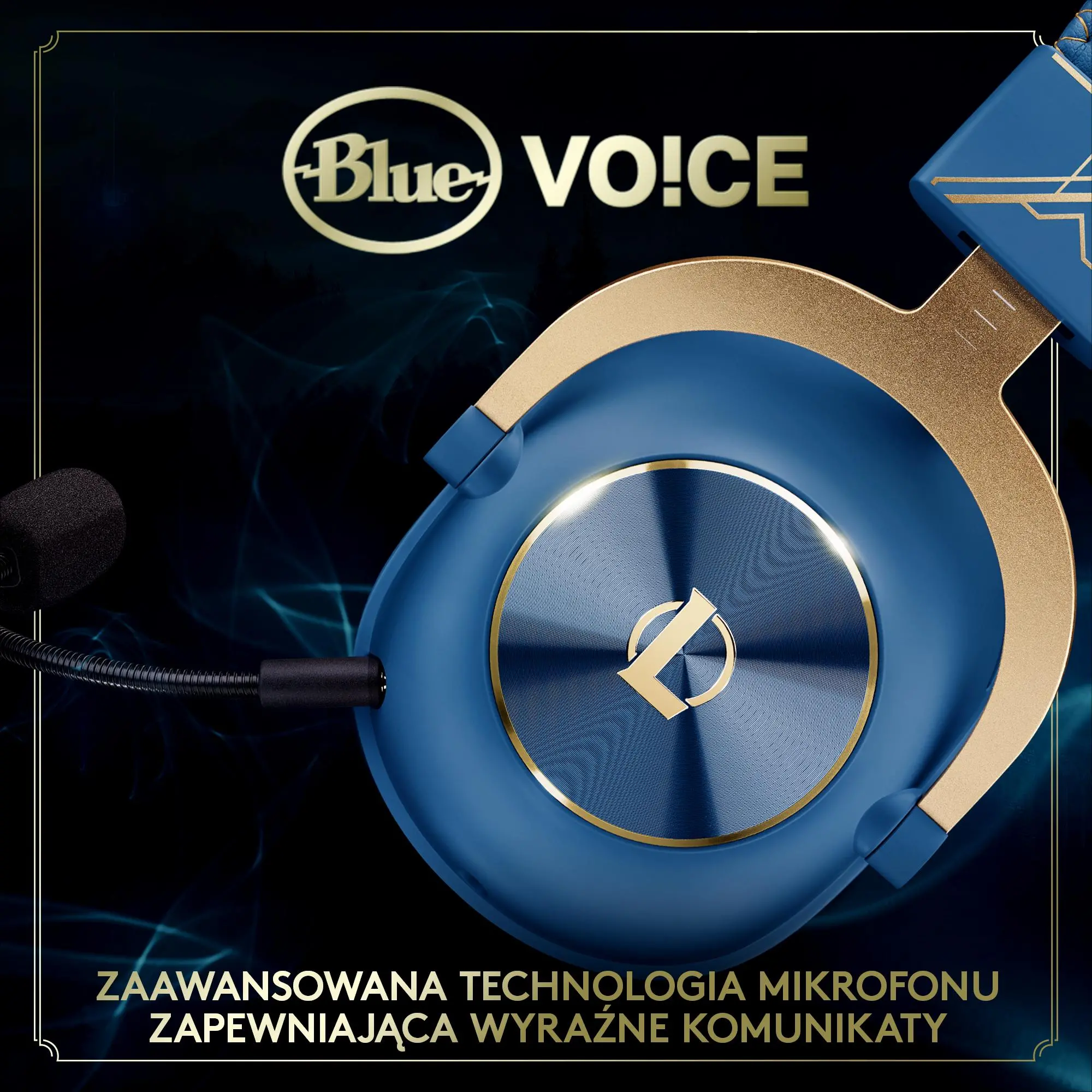 Słuchawki przewodowe z mikrofonem Logitech G Pro X League of Legends Nauszne Niebieski