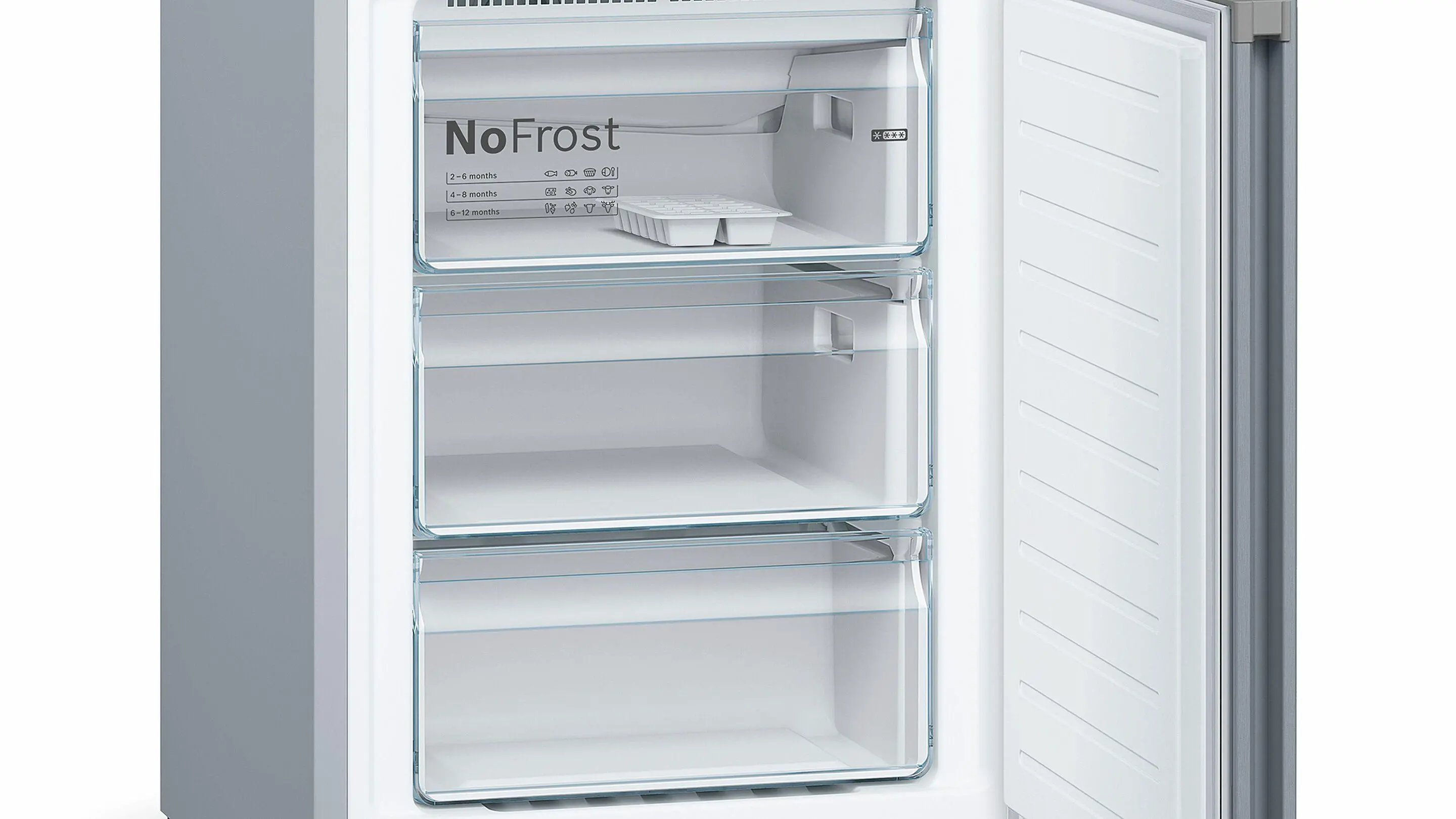 Lodówka Bosch Serie 4 KGN39VLEB Pełny No Frost 203cm Szuflada z kontrolą wilgotności Stalowy