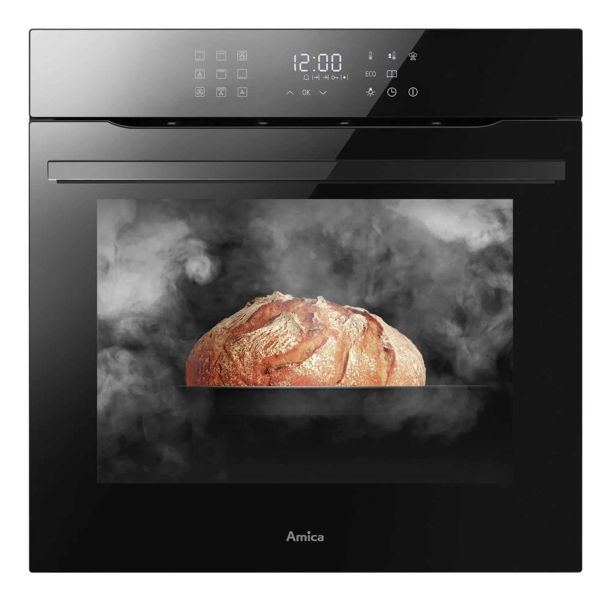 Piekarnik elektryczny parowy Amica ED97638BA+ X-Type Steam Termoobieg Czarny