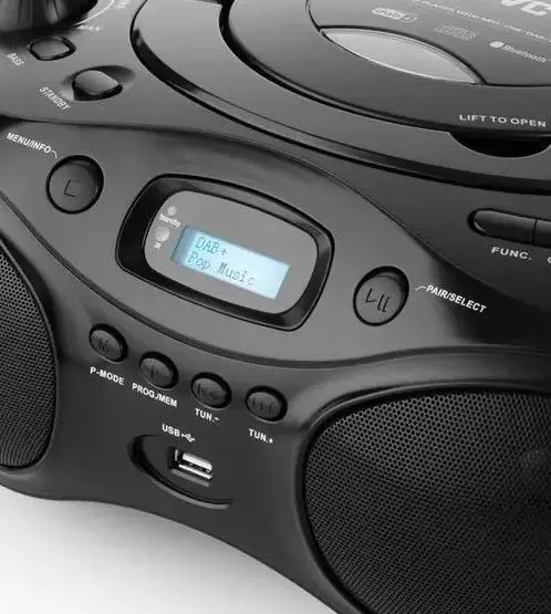Radioodtwarzacz JVC RD-E661B-DAB Bluetooth Czarny