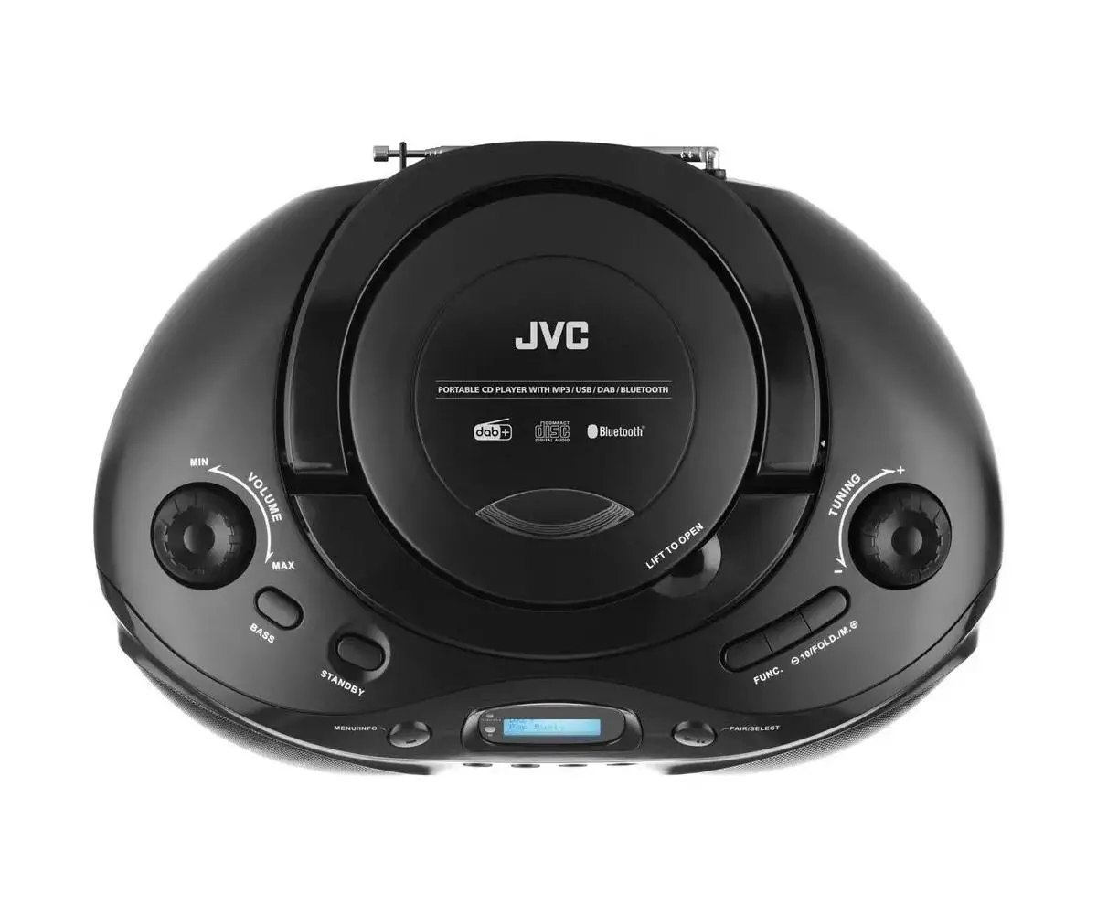Radioodtwarzacz JVC RD-E661B-DAB Bluetooth Czarny