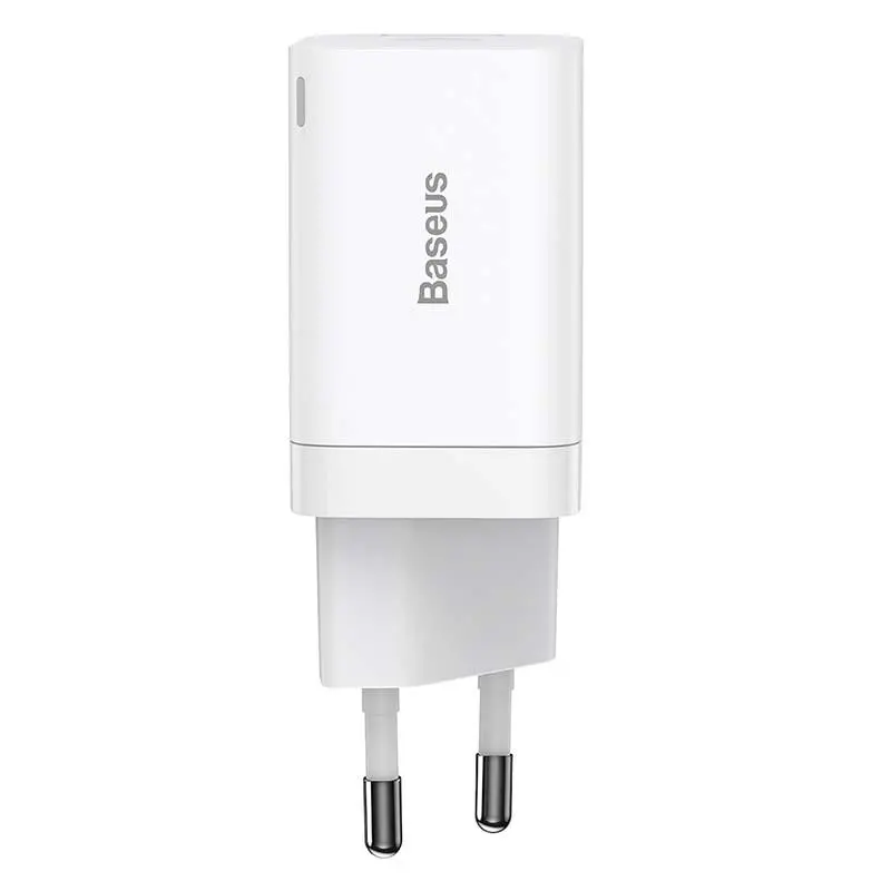 Ładowarka sieciowa Baseus Super Si Pro Quick Charger USB + USB-C 30W Biały