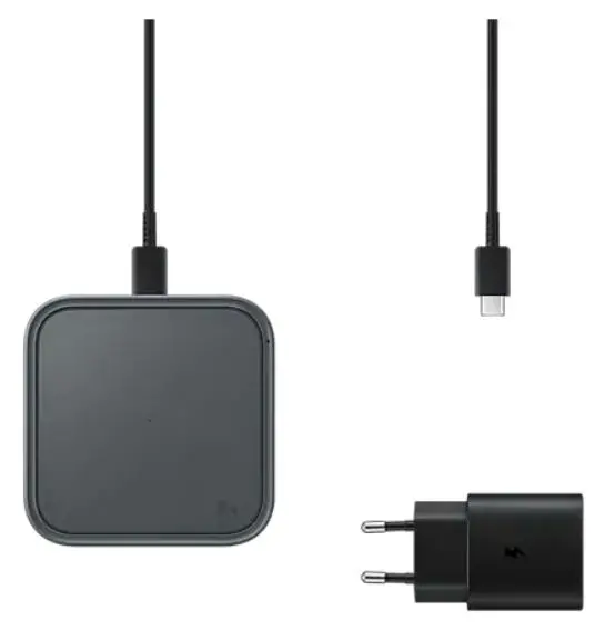 Ładowarka indukcyjna Samsung Wireless Charger Pad EP-P2400TBEGEU 15W Szary z ładowarką sieciową 25W