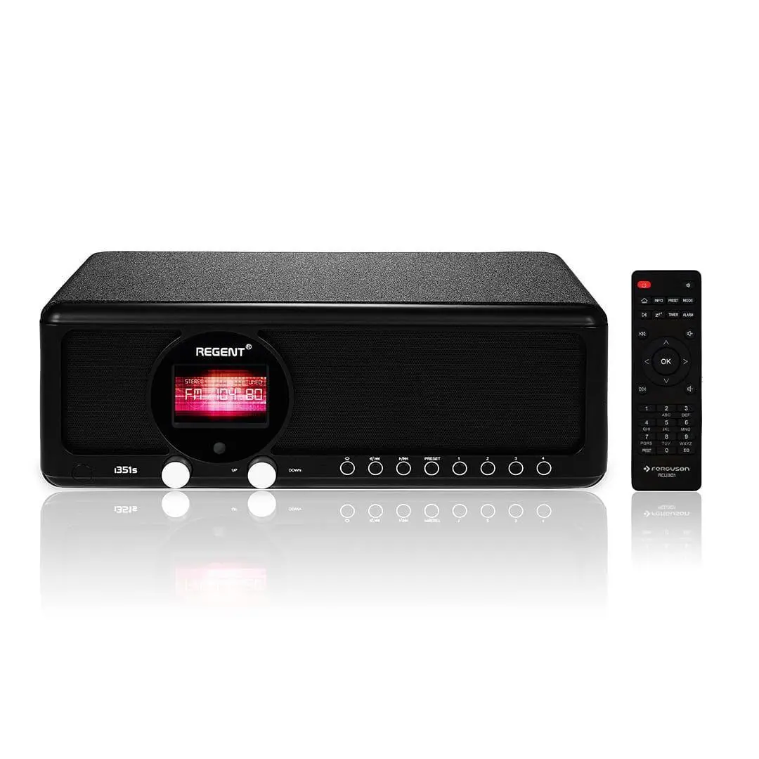 Radioodbiornik Ferguson Regent i351S Radio FM DAB+ Internetowe Spotify Connect Bluetooth Czarny
