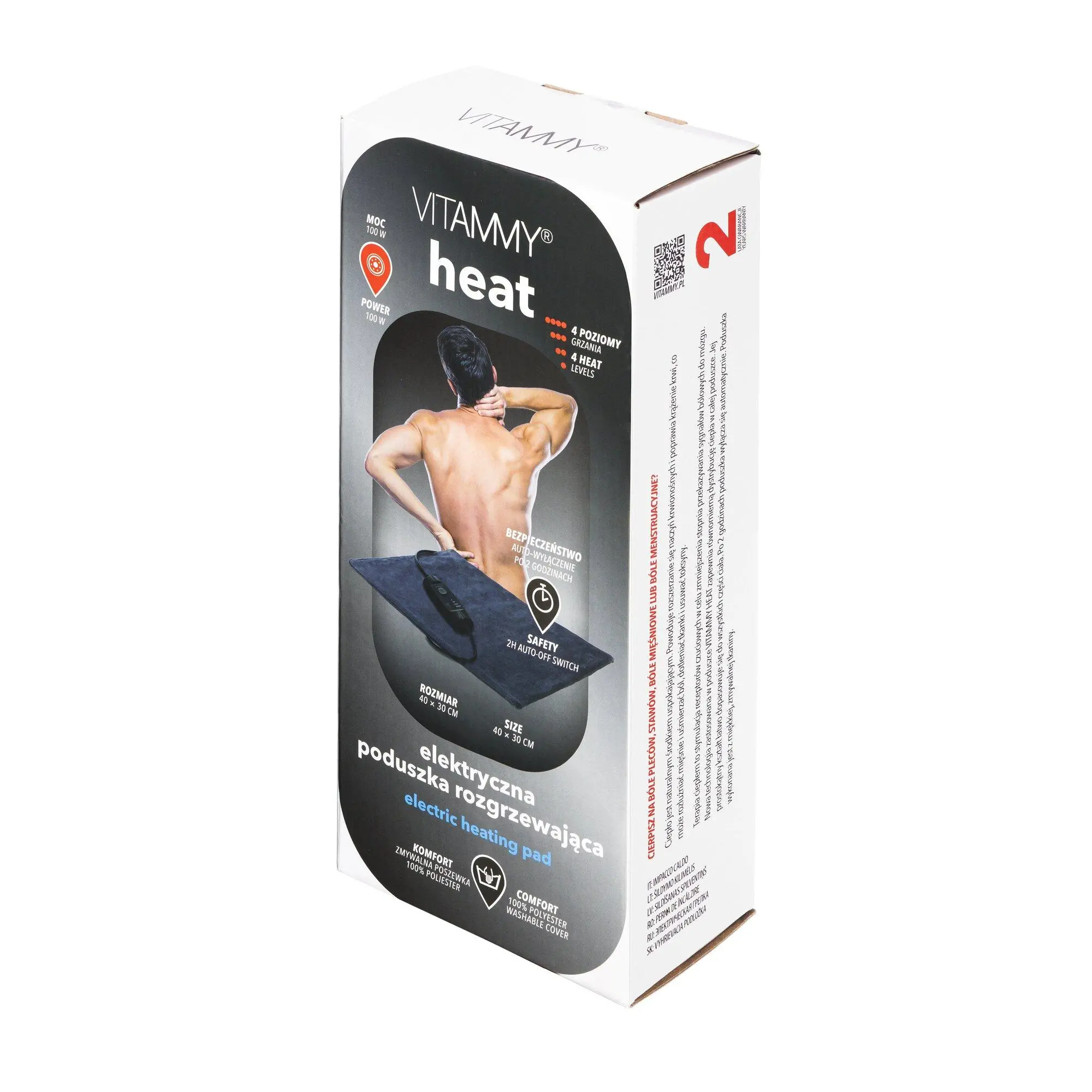 Poduszka elektryczna Vitammy Heat Czarny