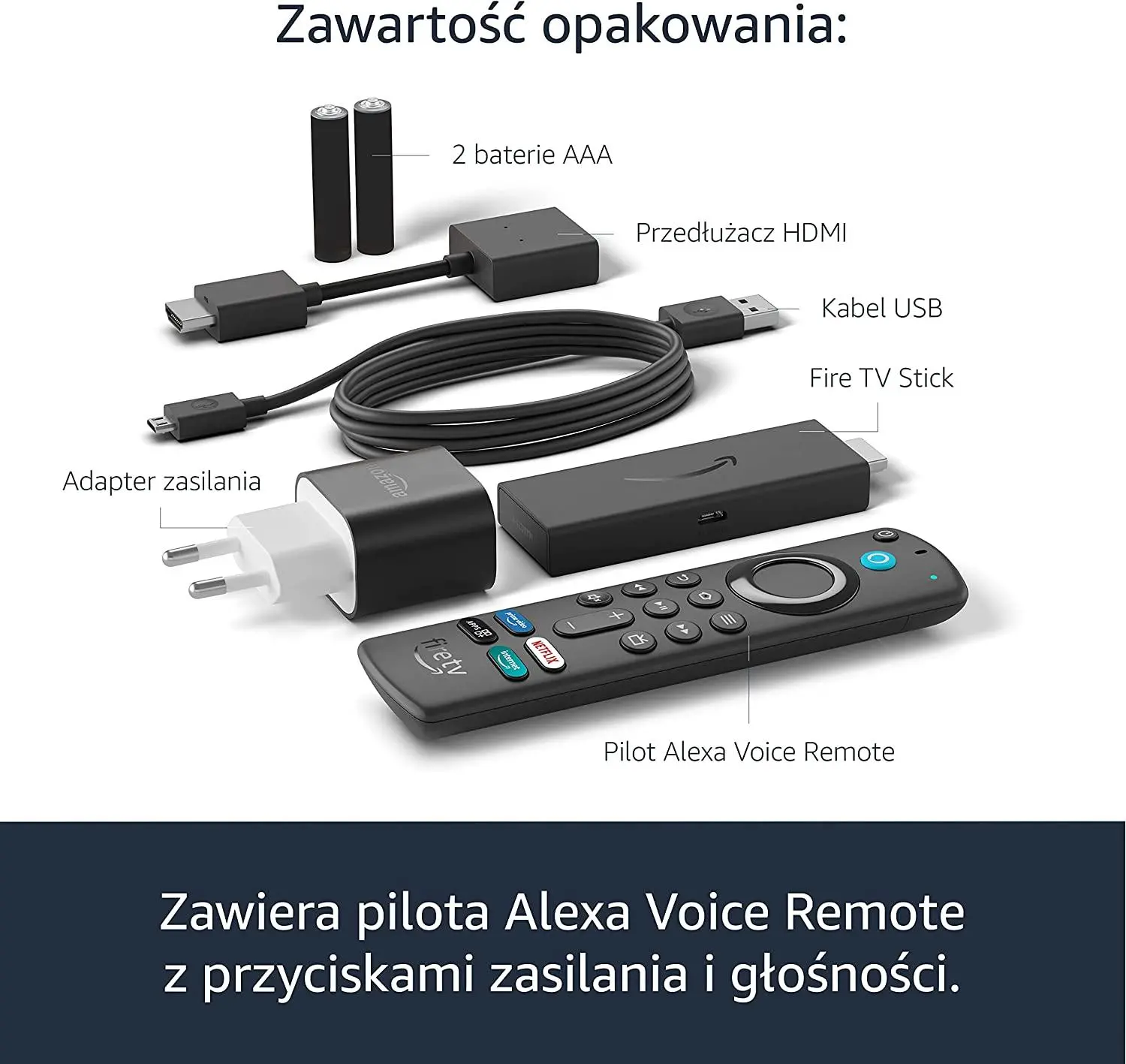 Odtwarzacz multimedialny Amazon Fire TV Stick 3gen Alexa Voice Remote 2021
