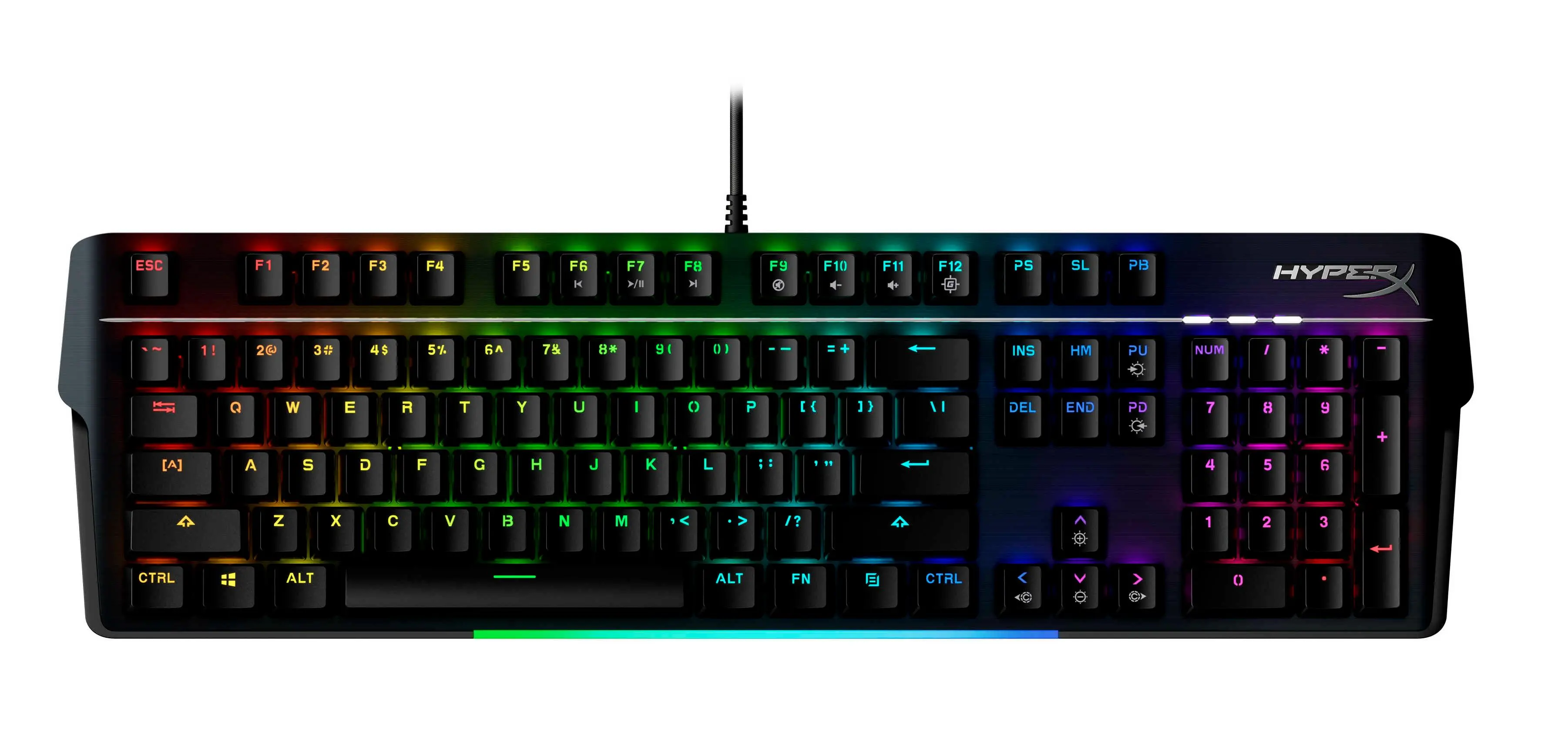 Klawiatura mechaniczna HyperX Alloy MKW100 TTC Red Switch Czarny