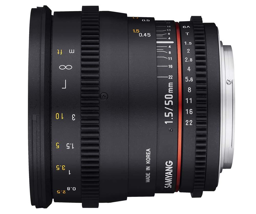 Samyang 50 mm T1.5 VDSLR AS UMC Canon