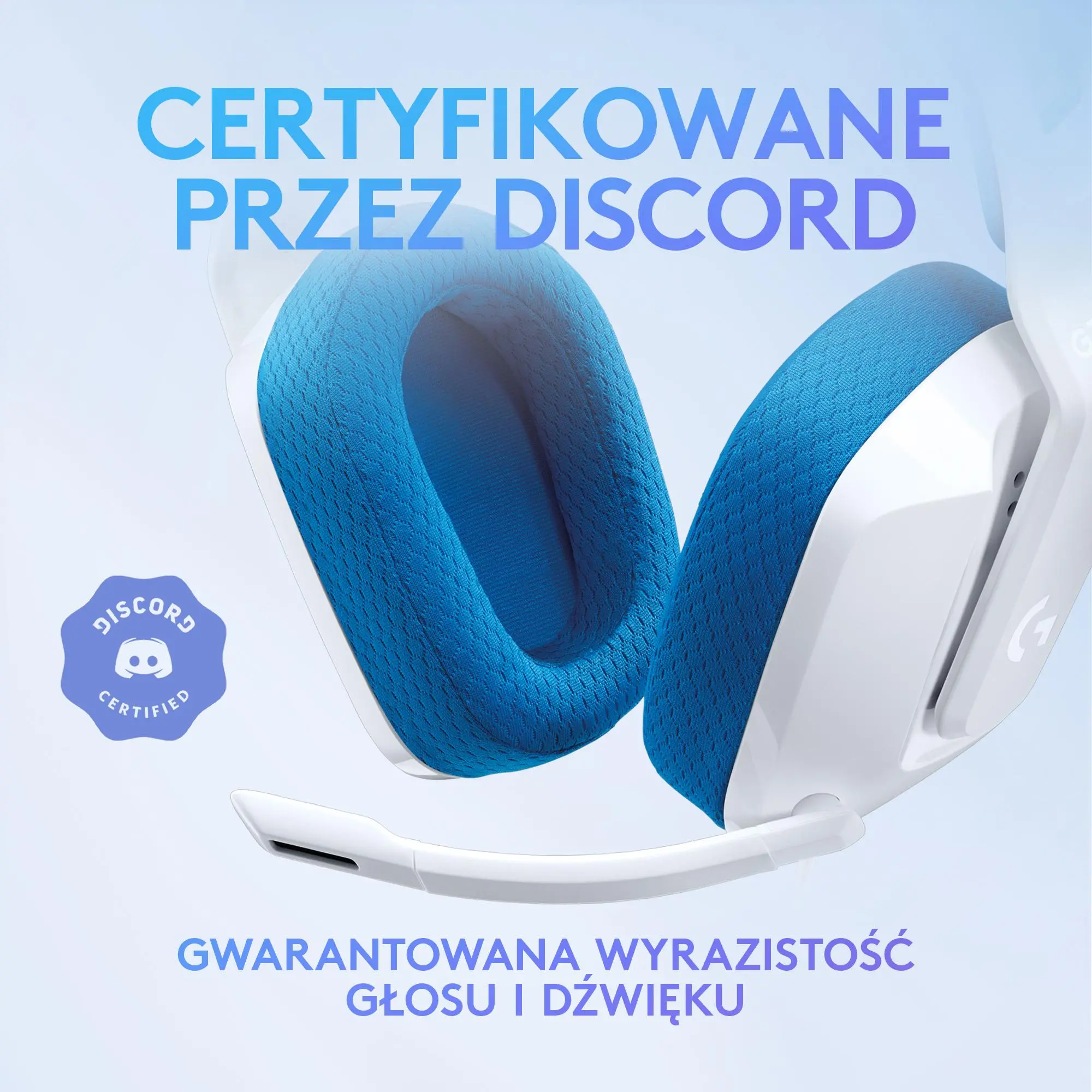 Słuchawki przewodowe z mikrofonem Logitech G335 Nauszne Biały