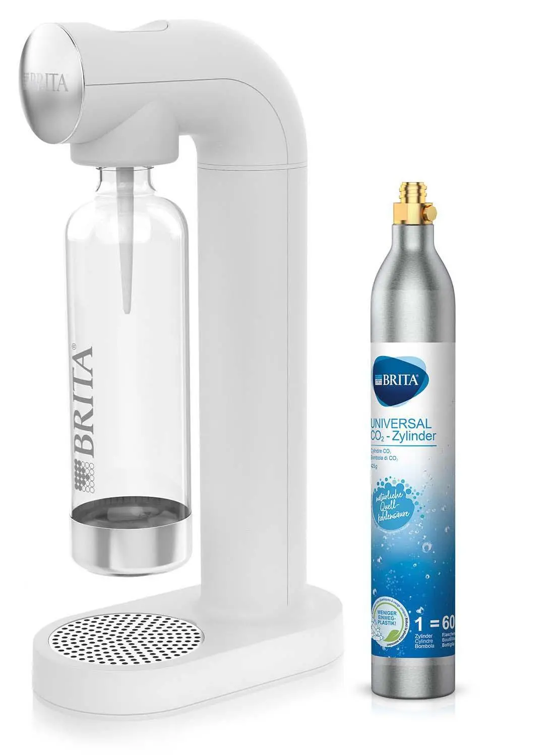 Brita SodaOne Biały + Nabój z gazem CO2