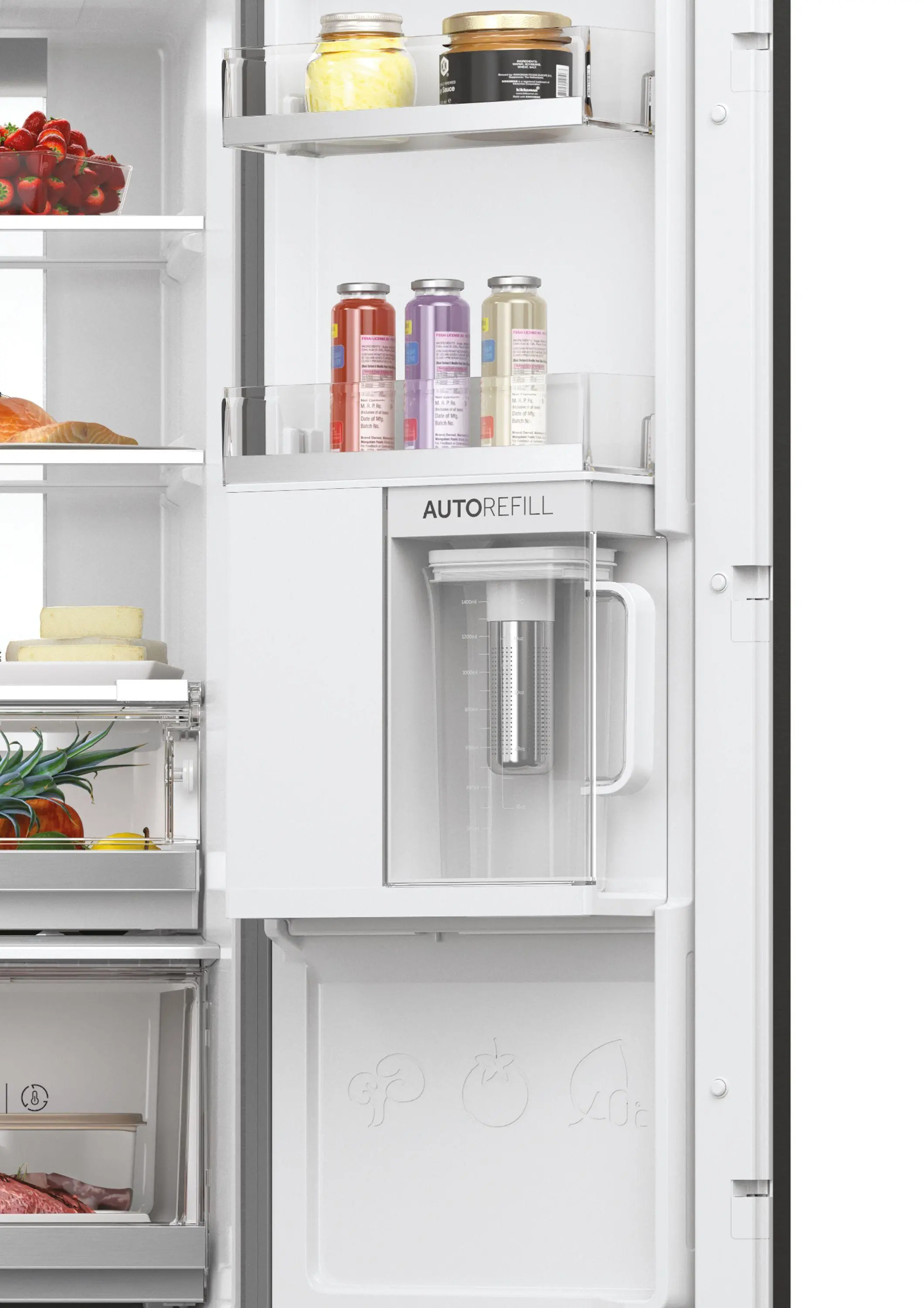 Lodówka Haier Seria 7 HCW7819EHMP Pełny No Frost 192,5cm Dystrybutor wody Zdalne sterowanie Inox