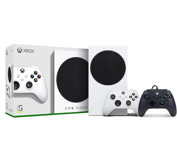 konsola Xbox Series S Xbox Series S + pad przewodowy PowerA Xbox Series X/S (czarny)