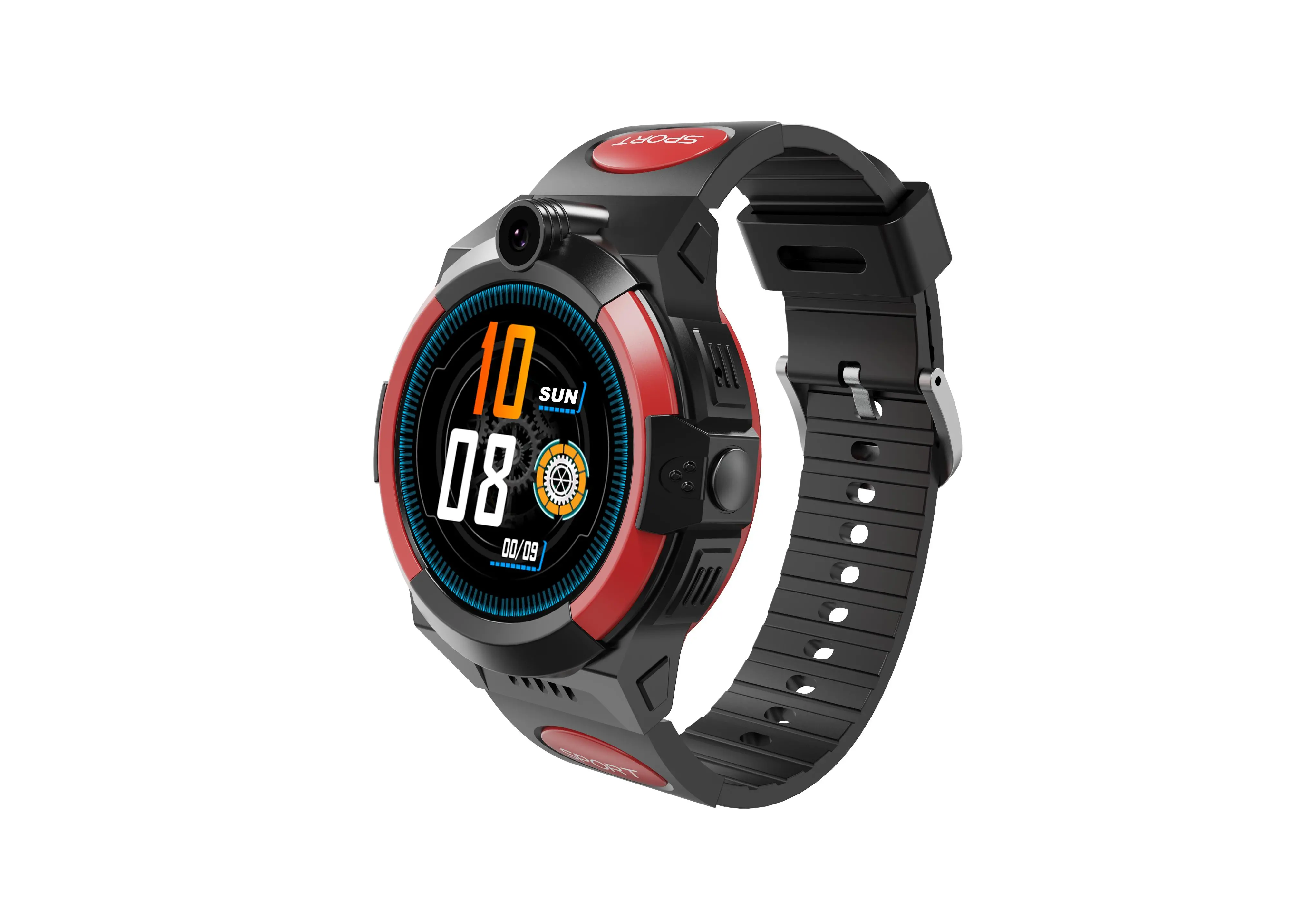 Smartwatch Garett Kids Cloud 4G 55mm GPS LTE Czerwono-czarny