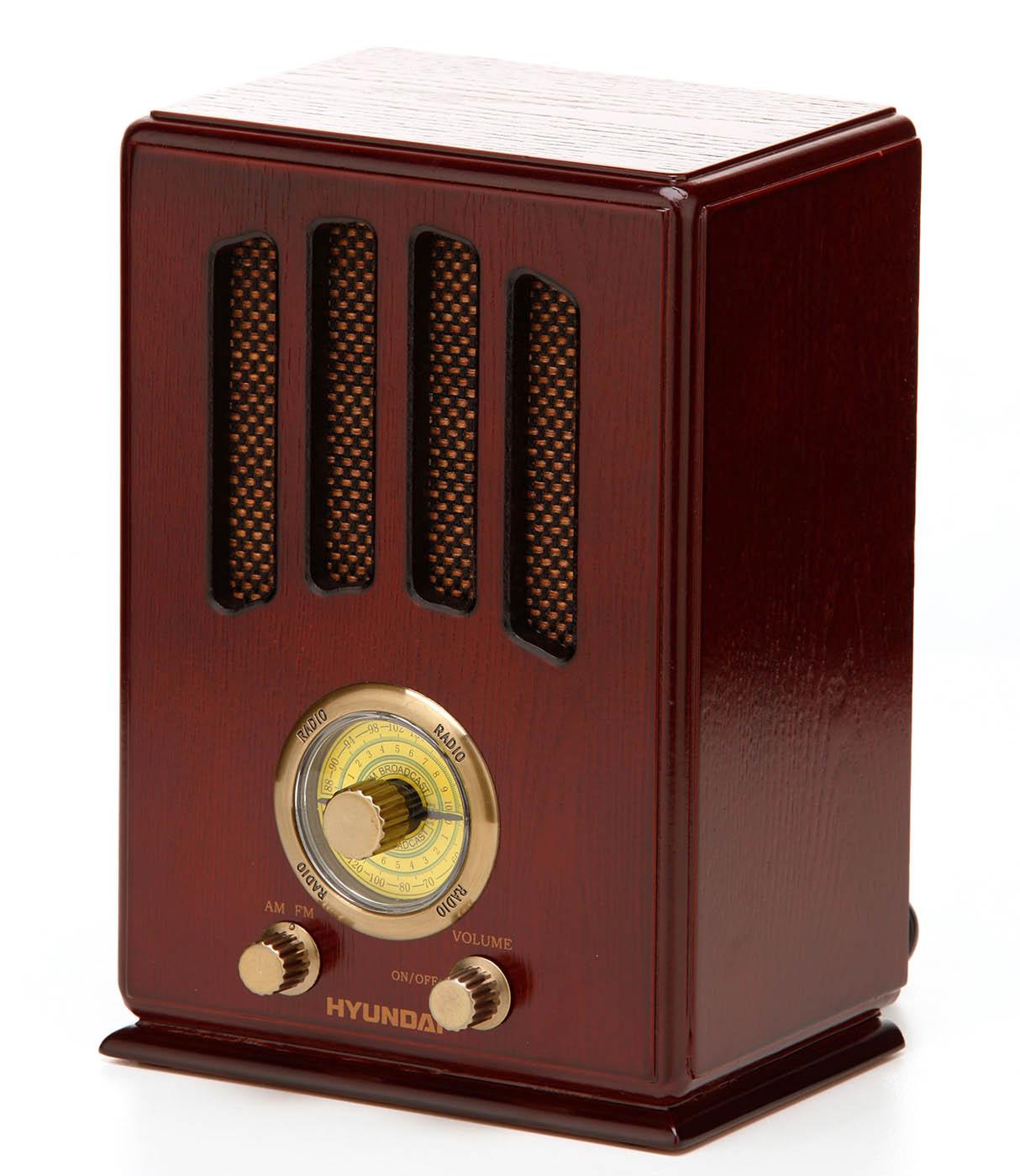 Radioodbiornik Hyundai Retro RA 104 Radio FM Brązowy