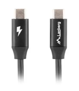 Kabel Lanberg USB-C do USB-C QC 4,0 1,8m Czarny