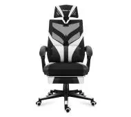 Huzaro Combat 5.0 Gamingowy do 140kg Tkanina Biały-Zdjęcie-0