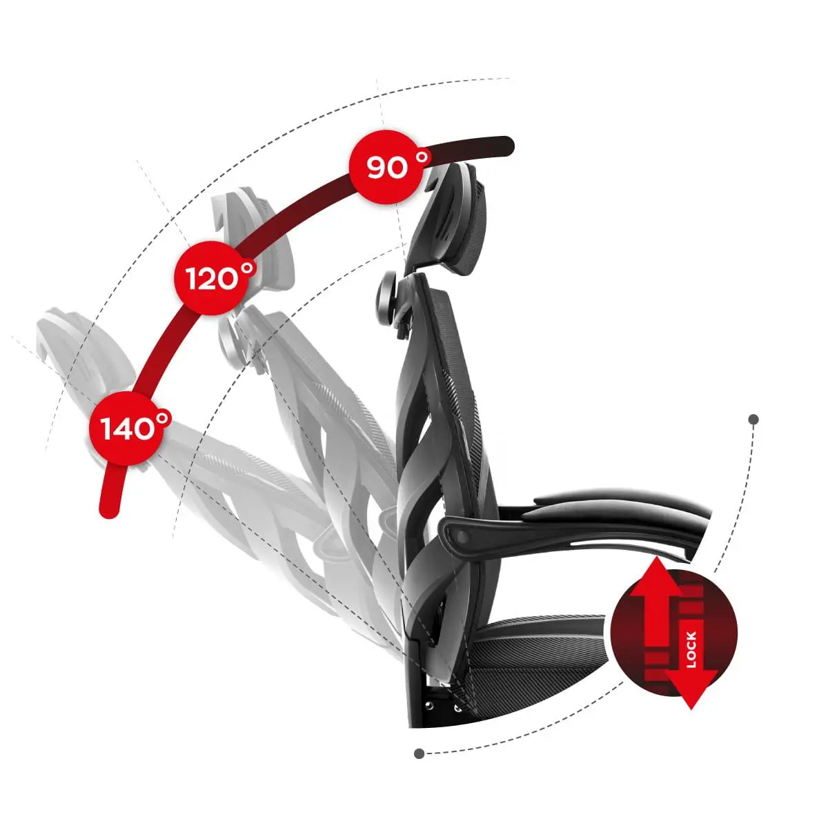 Fotel Huzaro Combat 5.0 Gamingowy do 140kg Tkanina Czarny