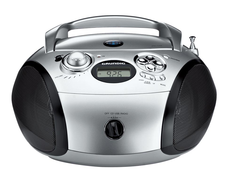 Radioodtwarzacz Grundig RCD 1440 USB/MP3 (srebrny)