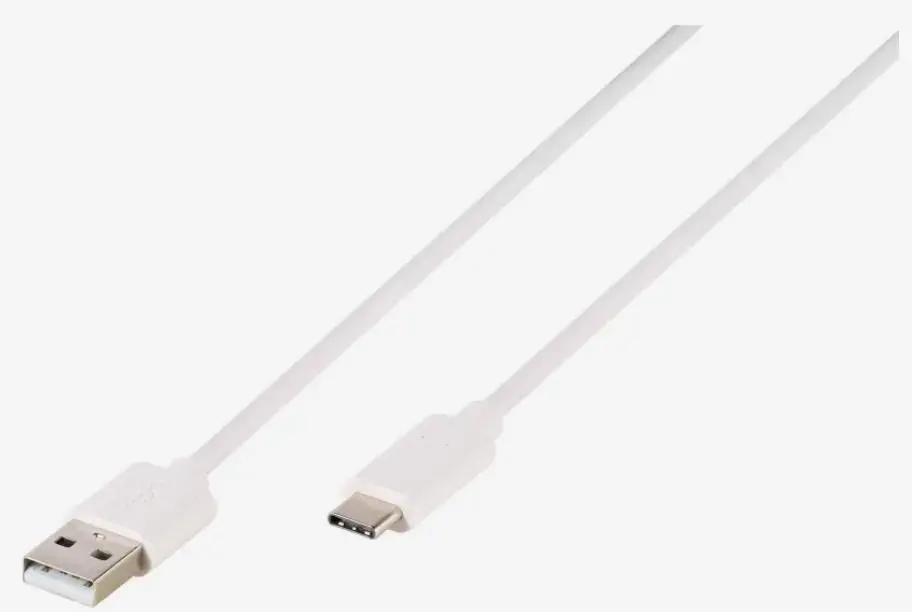 Kabel Vivanco USB-A do USB-C 1,2m Biały