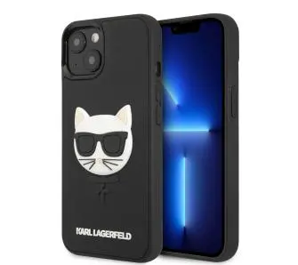 Etui Karl Lagerfeld 3D Rubber Choupette KLHCP13SCH3DBK do iPhone 13 mini Czarny