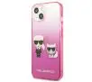 Etui Karl Lagerfeld Gradient Ikonik Karl & Choupette KLHCP13STGKCP do iPhone 13 mini