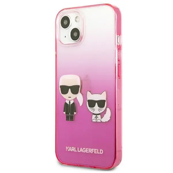 Etui Karl Lagerfeld Gradient Ikonik Karl & Choupette KLHCP13STGKCP do iPhone 13 mini