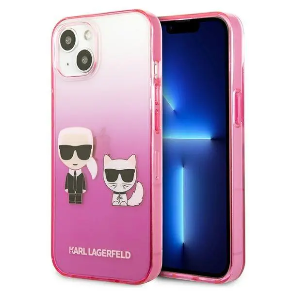 Etui Karl Lagerfeld Gradient Ikonik Karl & Choupette KLHCP13STGKCP do iPhone 13 mini