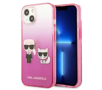 Etui Karl Lagerfeld Gradient Ikonik Karl & Choupette KLHCP13STGKCP do iPhone 13 mini