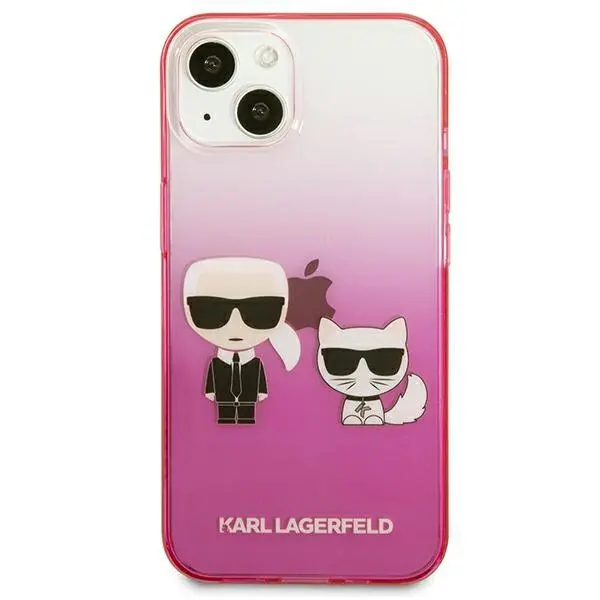 Etui Karl Lagerfeld Gradient Ikonik Karl & Choupette KLHCP13STGKCP do iPhone 13 mini