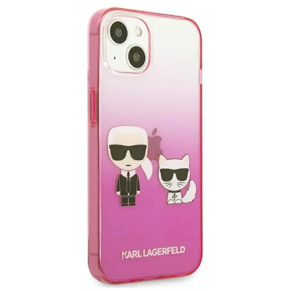 Etui Karl Lagerfeld Gradient Ikonik Karl & Choupette KLHCP13STGKCP do iPhone 13 mini