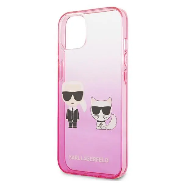 Etui Karl Lagerfeld Gradient Ikonik Karl & Choupette KLHCP13STGKCP do iPhone 13 mini