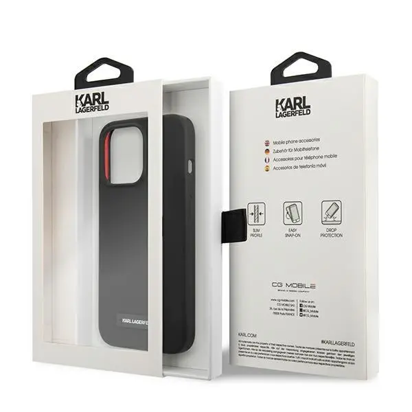 Etui Karl Lagerfeld Silicone Plaque KLHCP13LSLMP1K do iPhone 13 Pro / 13