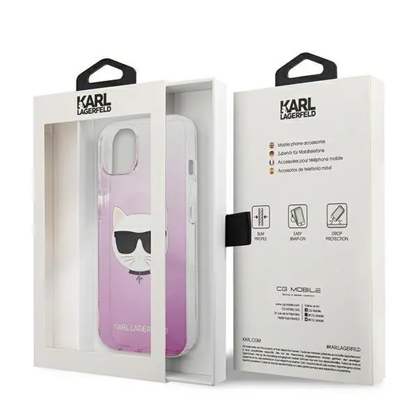 Etui Karl Lagerfeld Choupette Head KLHCP13SCTRP do iPhone 13 mini