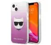 Etui Karl Lagerfeld Choupette Head KLHCP13SCTRP do iPhone 13 mini