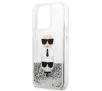 Etui Karl Lagerfeld Liquid Glitter Karl&Choupette Head KLHCP13LKICGLS do iPhone 13 Pro /13