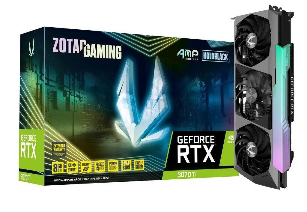 Karta graficzna Zotac GeForce RTX 3070 Ti AMP Extreme Holo 8GB GDDR6X 256bit DLSS