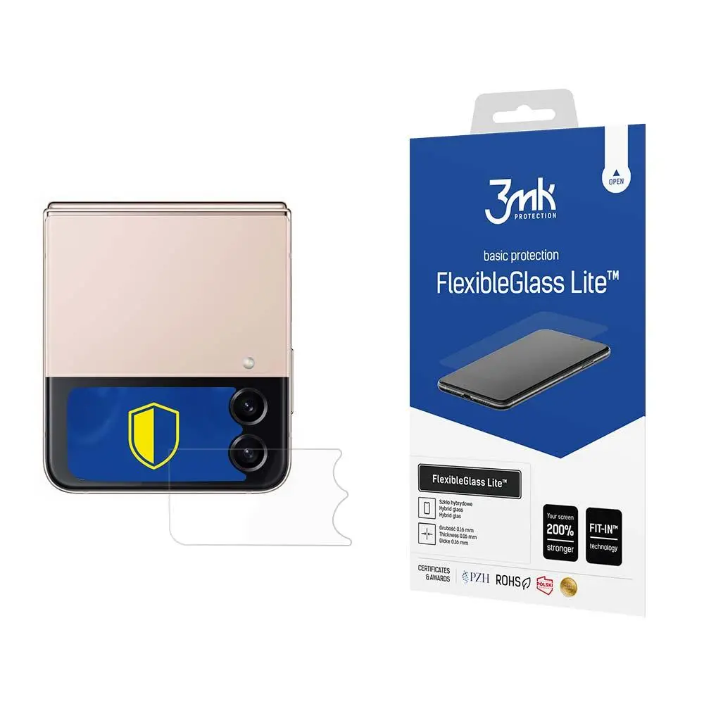 Szkło hybrydowe 3mk FlexibleGlass Lite do Samsung Galaxy Z Flip4 Front