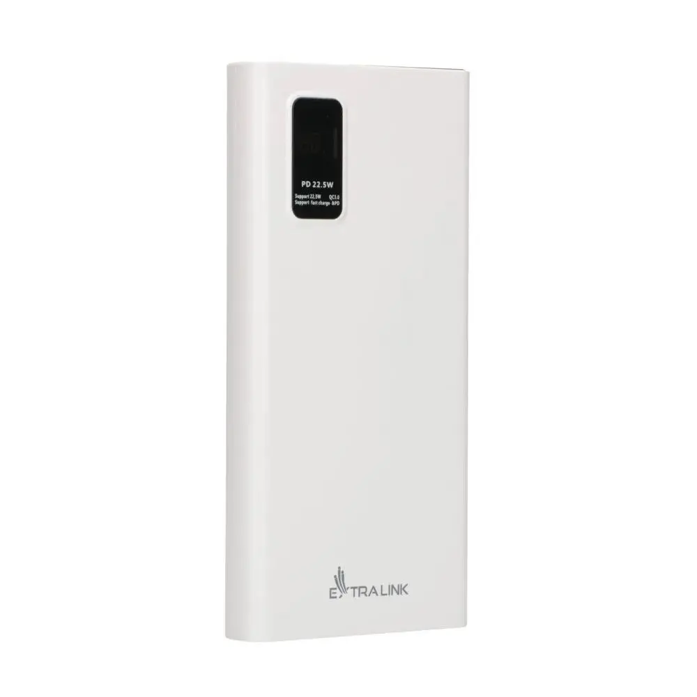 Powerbank Extralink EPB-067W 10000mAh 22,5W Fast Charging USB-C Biały