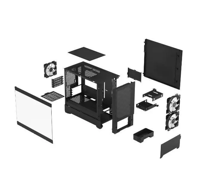 Obudowa Fractal Design Pop Mini Air Black TG Clear Tint RGB Czarny