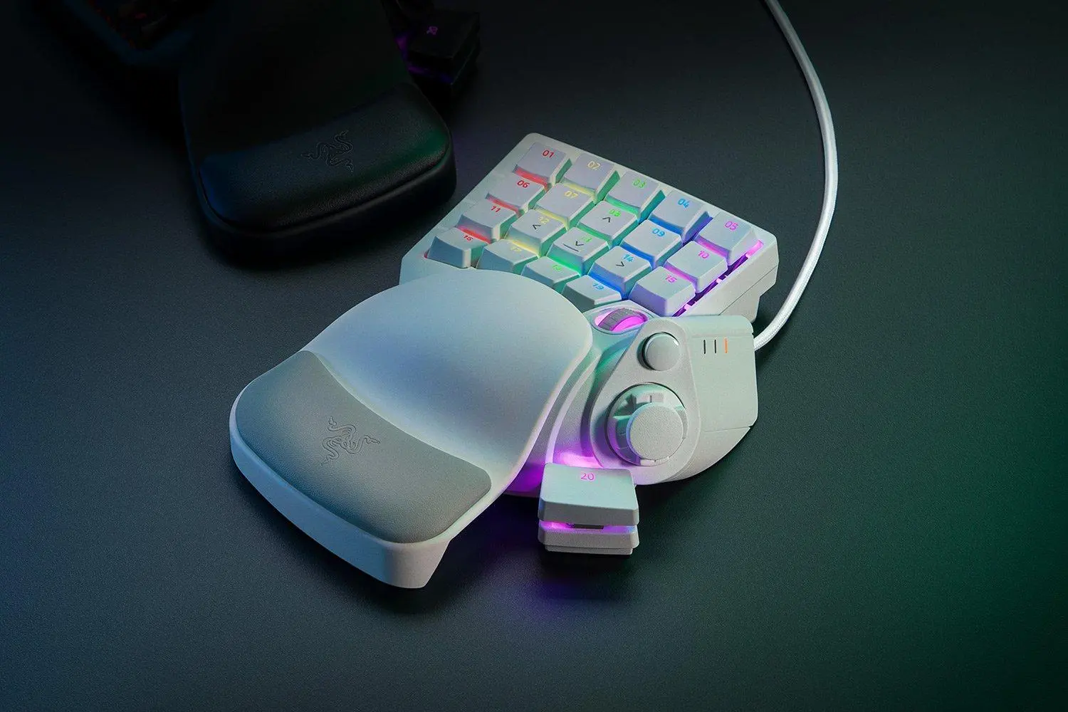Klawiatura mechaniczna Razer Tartarus Pro mercury Biały