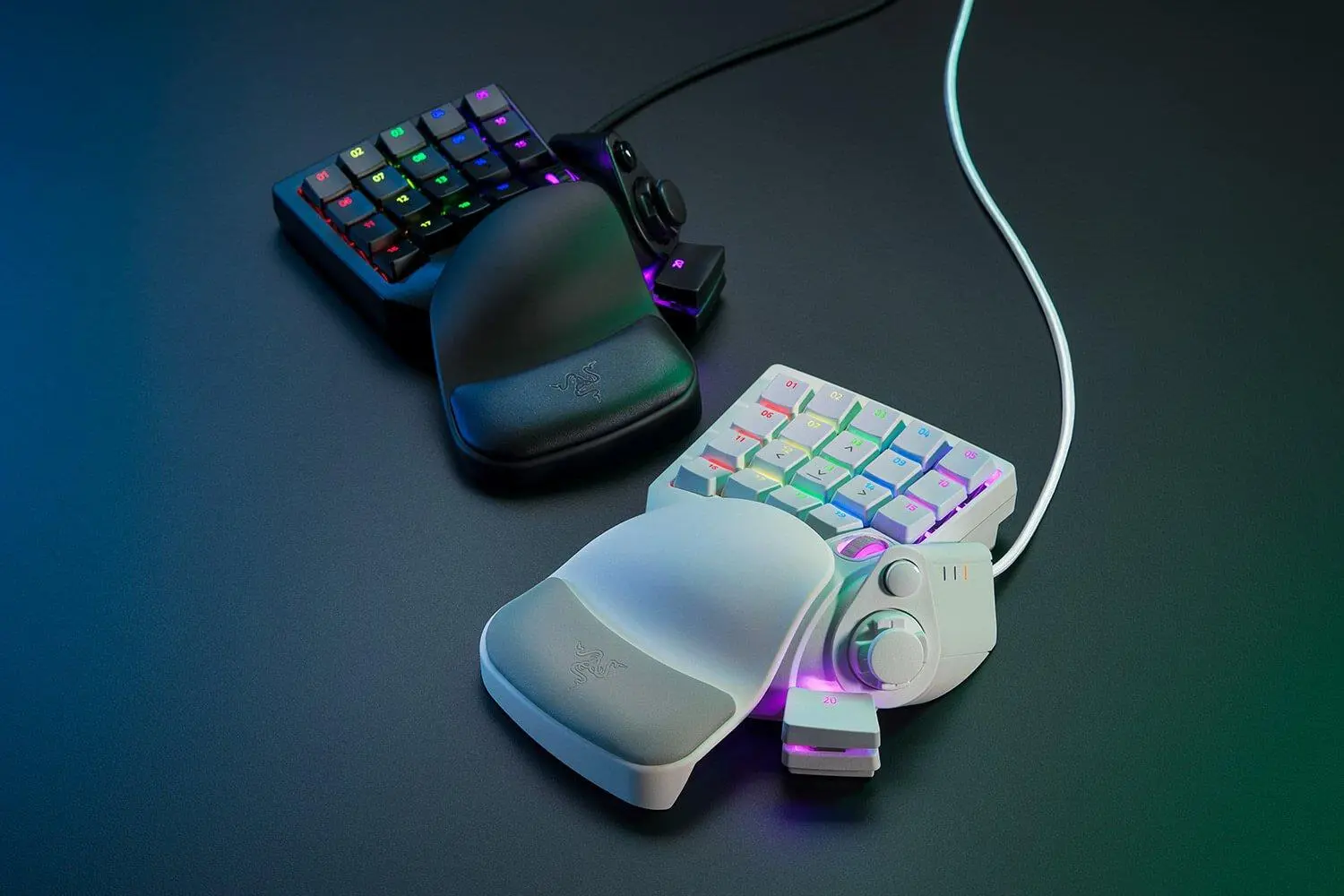 Klawiatura mechaniczna Razer Tartarus Pro mercury Biały