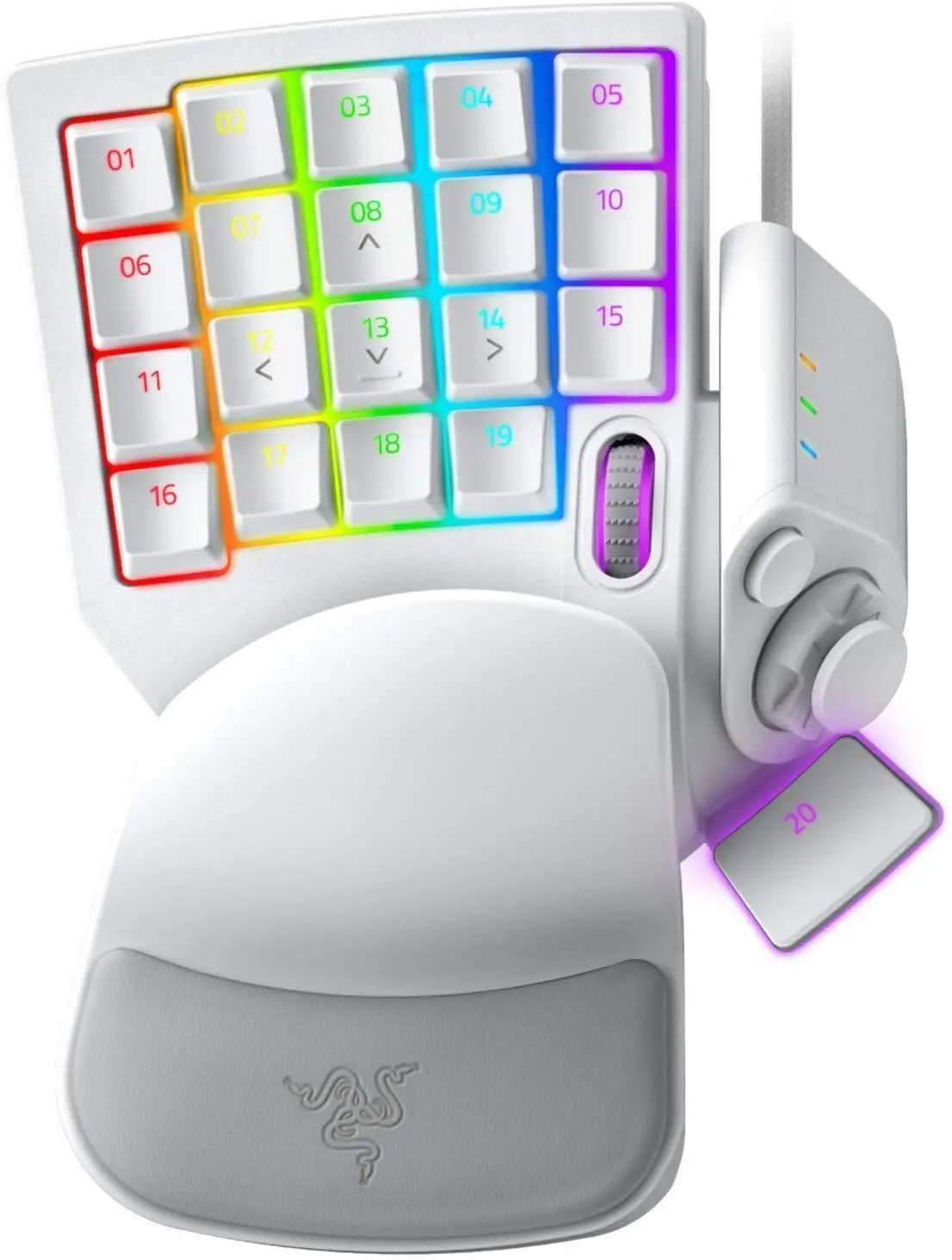 Klawiatura mechaniczna Razer Tartarus Pro mercury Biały